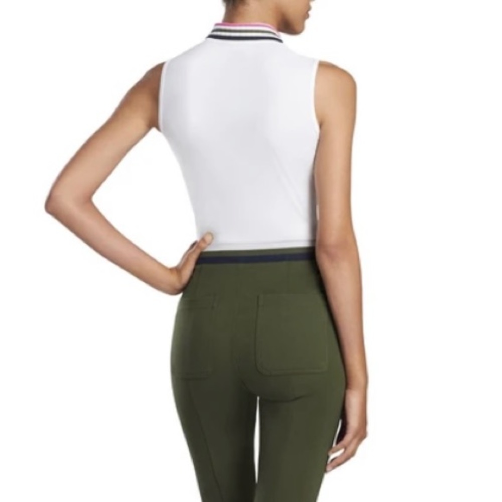 G/Fore Pleated Collar Sleeveless Polo - Picture 2 of 8